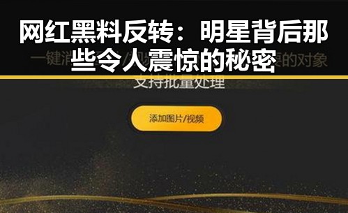 网红黑料反转:明星背后那些令人震惊的秘密